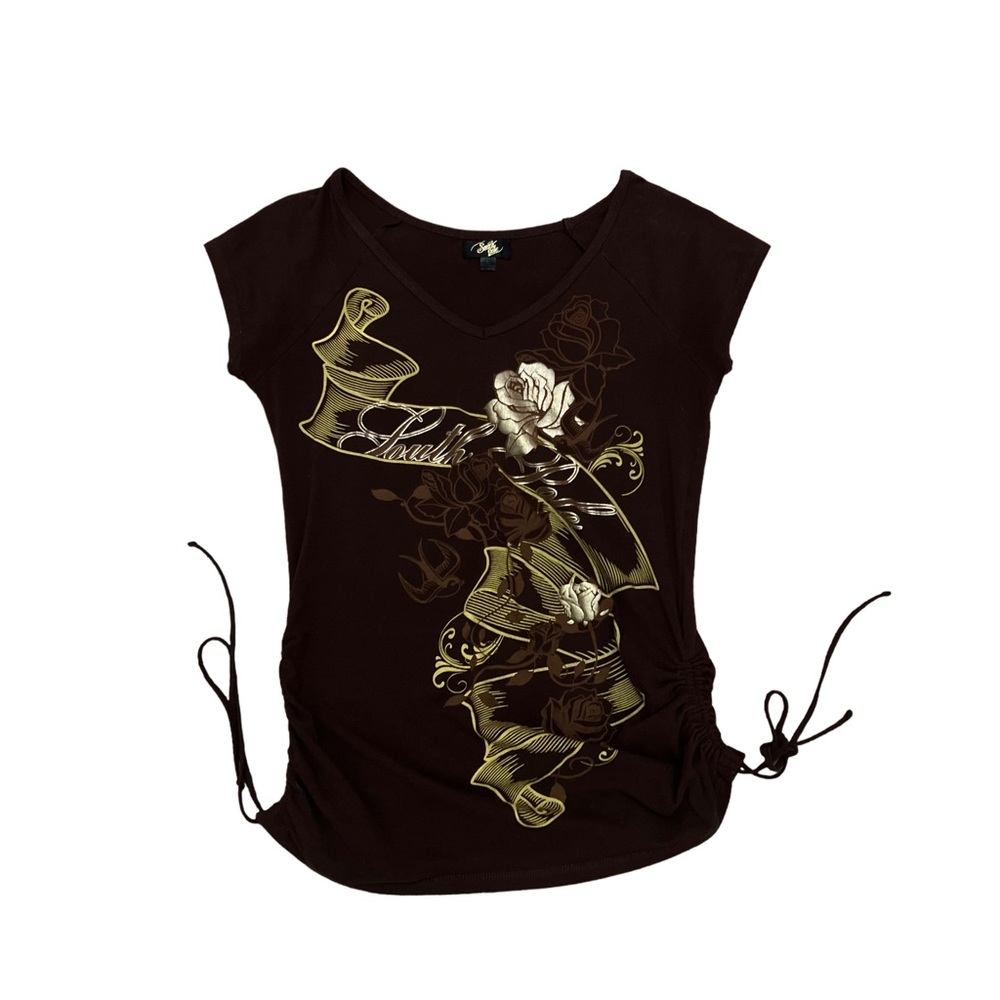 Y2K Southpole brown shirt